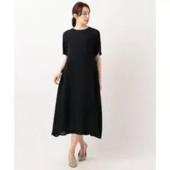 23区 洗える LIBECO LINEN リネン ワンピース インナーキャミ付