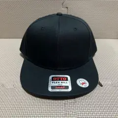 新品 OTTO コットンツイルフラットバイザーキャップのブラック 黒
