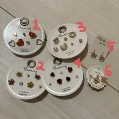 ピアス　6点セット