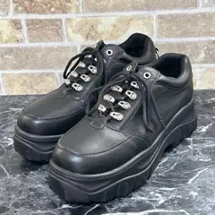 【￼741】✨美品✨ADRER スニーカー 厚底　ブラック　S
