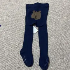 baby Gap 12-24 くまさん　タイツ　ネイビー