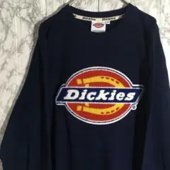 デカロゴ 刺繍ロゴ ネイビー ディッキーズ 古着コーデ