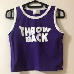 EGOIST パープル タンクトップ THROW BACK