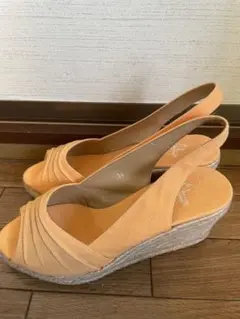 Castaner カスタニエール ヒールサンダル オレンジ レディース 23cm