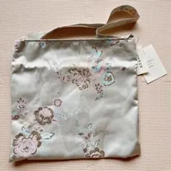新品★花柄刺繍 サテン 和装用バッグ