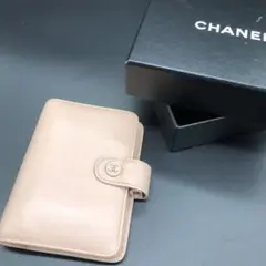 【 売り切りセール中♪】シャネル レザー ココボタン 手帳カバー