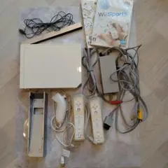 Wii本体　リモコン　ソフト　セット　中古品