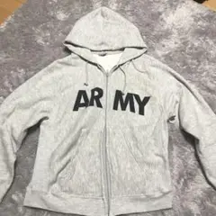 90s usarmy ジップパーカー デッドストック グレー