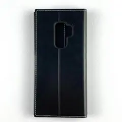 【残り1点】　Galaxy S9+ 耐衝撃 手帳型 黒 ブラック シンプル