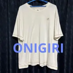 ONIGIRI 同色ステッチＴシャツ　ベージュ　ゆったりサイズ