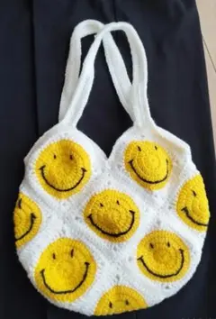 スマイリーフェイス トートバッグ