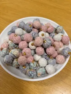 カン付きビーズ リース用