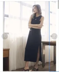 早い者勝ち！新品　未使用　To the see バックツイストマキシワンピース