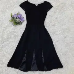 CHRIS REA 上品ブラックドレス フレア 美シルエット サイズ1号