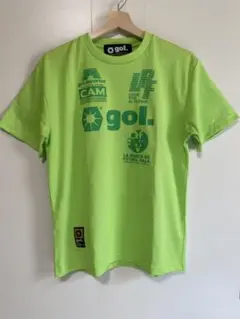 gol. ゴル　蛍光グリーン ゲームシャツ　サッカー　フットサル　プラシャツ　M