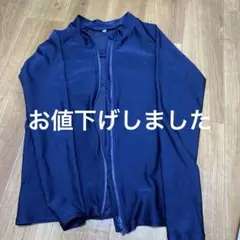 ネイビー フルジップ ラッシュガード160
