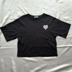 VEHEMENT.. ブラック クロップドTシャツ M