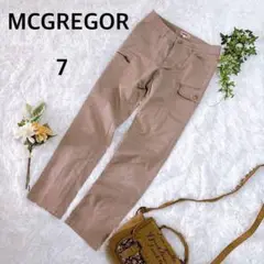 マックレガー チノパン　ストレート　ロングカーゴパンツ　ベージュ　綿混　シンプル