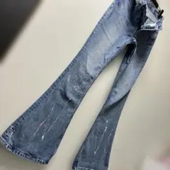 最終価格❣️リーバイス❣️ペイント❣️超フレア❣️デニム❣️パンツ❣️