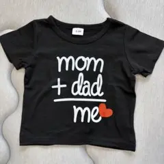 【新品未使用】ブラック Tシャツ ロゴTシャツ fam 70cm相当