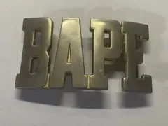 【希少】A BATHING APE ベルト　バックル　エイプ　ゴールド