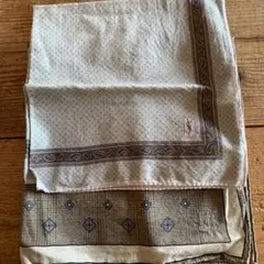 YSL & dunhill バンダナ柄ハンカチ2枚セット