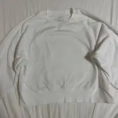 ホワイト 短丈スウェット
