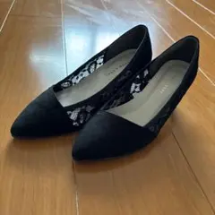 JELLY BEANS ブラック ポインテッドトゥパンプス