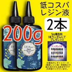 低コスパ　uvレジン液/100g2本/低粘度/黄変ゼロ　レジン　着色料　着色剤