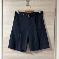 LOVELESS GULD PRIME ネイビー ベルト付きショートパンツ