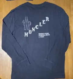 Moncler genius 長袖Tシャツ 黒 ロゴ