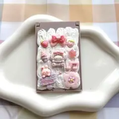 ハンドメイド 折りたたみ 鏡 うさぎ くま ピンク