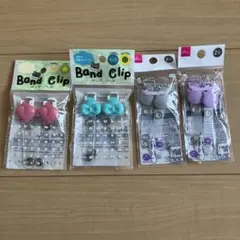 バンドクリップセット（ハート・リボン・ネコ）