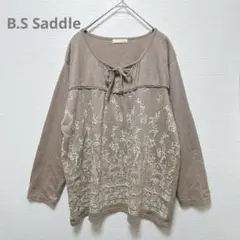 【B.S Saddle】長袖カットソー　ビックサイズ　3L 大きい　ゆったり