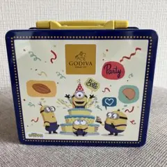GODIVA ミニオンデザイン★バック形空き缶