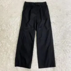 美品　BR バナナリパブリック　リネン　ワイドパンツ　2 レディース　ブラック