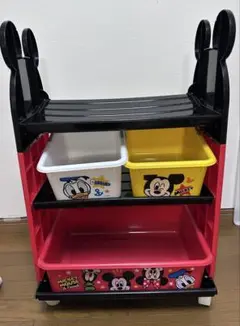 ミッキーマウス　おもちゃ収納　おもちゃボックス　ラック　棚