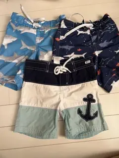 サメ柄水着3点セット 男の子用
