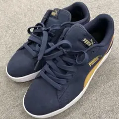 PUMA ネイビー/ゴールド スニーカー