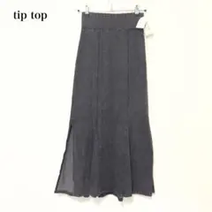 ティップトップ ブラックデニムマーメイドスカート マキシ tiptop