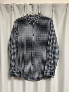 ユニクロ UNIQLO フランネル シャツ ギンガム チェック 長袖L