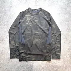 00s【archive】迷彩ポケットロングTシャツ/ポケット/Y2K/ラッシュ◎
