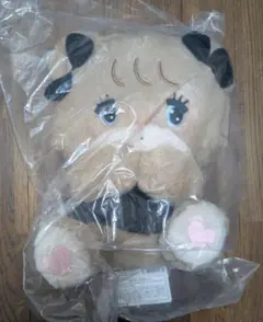 mikko BLACK RIBBON BIG ぬいぐるみ ラテ