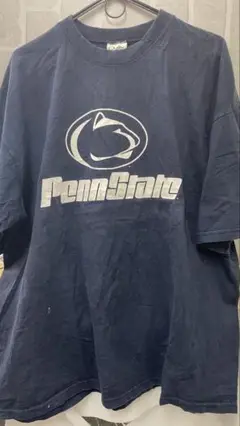 ヴィンテージ Champion「PennState」Tシャツ 生地厚め 紺色 青
