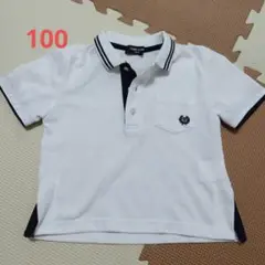 COMME CA ISM ポロシャツ 100A ホワイト