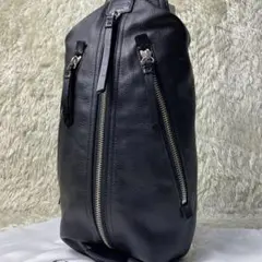 極美品✨コーチ ボディーバッグ トンプソン 斜め掛け レザー ブラック
