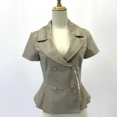 【タグ付き】 マックスアンドコー MAX&CO 半袖 ジャケット M ベージュ