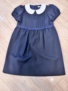 ネイビー 襟付き ワンピース