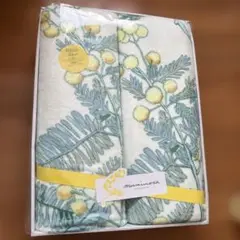 ミモザ柄フリースブランケット Velve couture