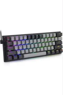 EY-0050 RGB キーボード ブラック/グレー 赤軸
